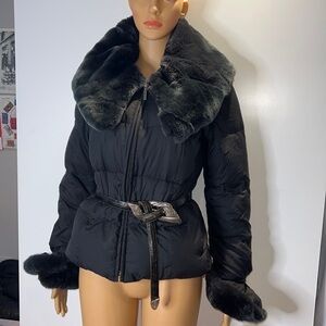 ADD Sz 4 Addlight Down Ltd Edition down and Zip w/ Belt Jacket